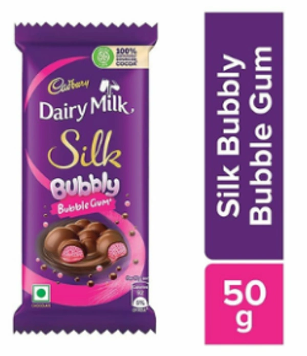 CADBURY DAIRY MILK SILK BUBBLY GUM - 50 GM